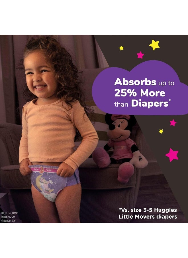 Pull-Ups Girls' Nighttime Potty Training Pants, Training Underwear, 3T-4T (32-40 lbs), 60 Ct