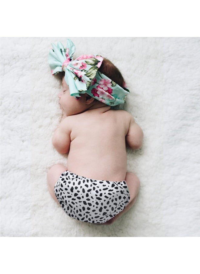 wegreeco Washable Reusable Baby Cloth Pocket Diapers 5 Pack + 5 Rayon Made from Bamboo Inserts (Animal Party)
