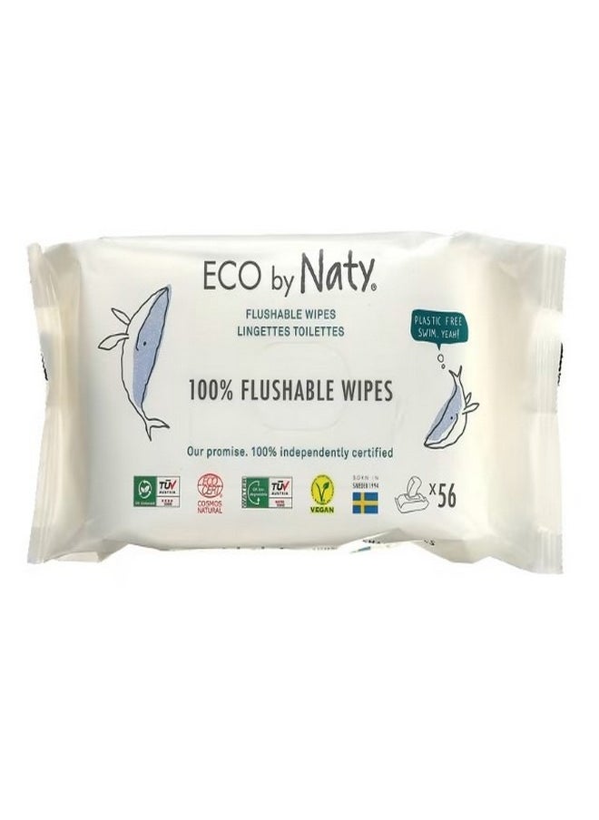 Flushable Wipes 56 Wipes