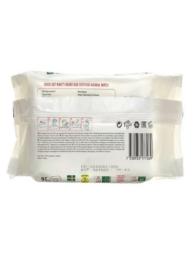 Flushable Wipes 56 Wipes