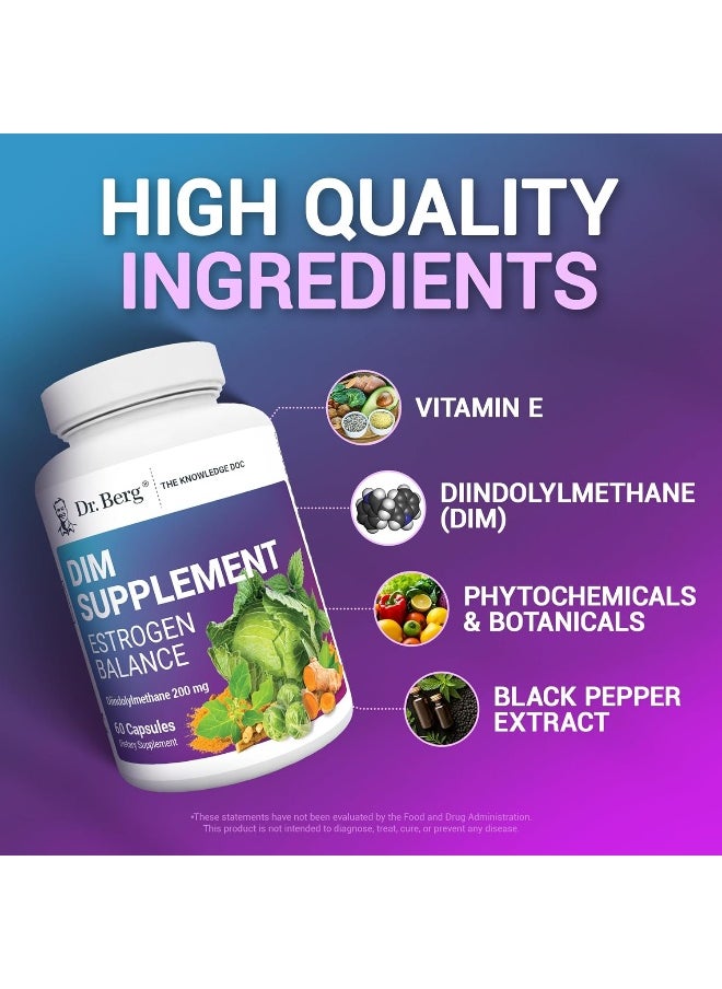 Dr. Berg Dim Supplement Estrogen Balance