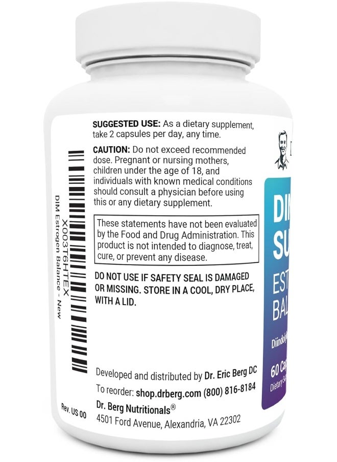 Dr. Berg Dim Supplement Estrogen Balance