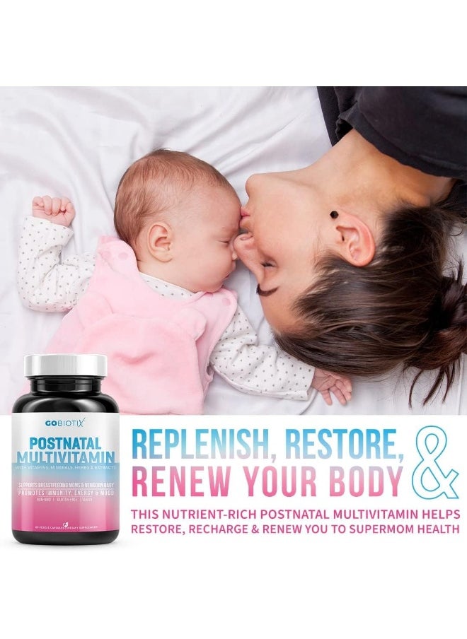 Postnatal Vitamin - Postpartum Vitamins For Energy, Mood, Breastfeeding Support