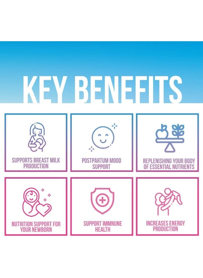 Postnatal Vitamin - Postpartum Vitamins For Energy, Mood, Breastfeeding Support