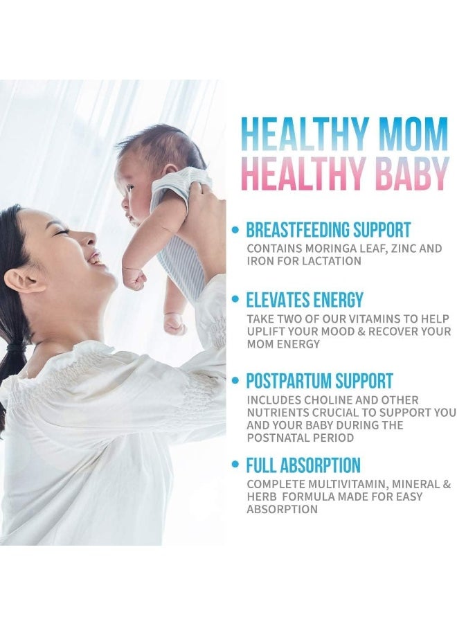 Postnatal Vitamin - Postpartum Vitamins For Energy, Mood, Breastfeeding Support
