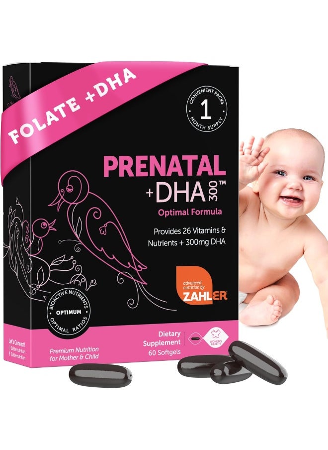 Prenatal Dha, Vitamins For Mother And Child, New Improved Vegetarian With Dha, 60 Softgels