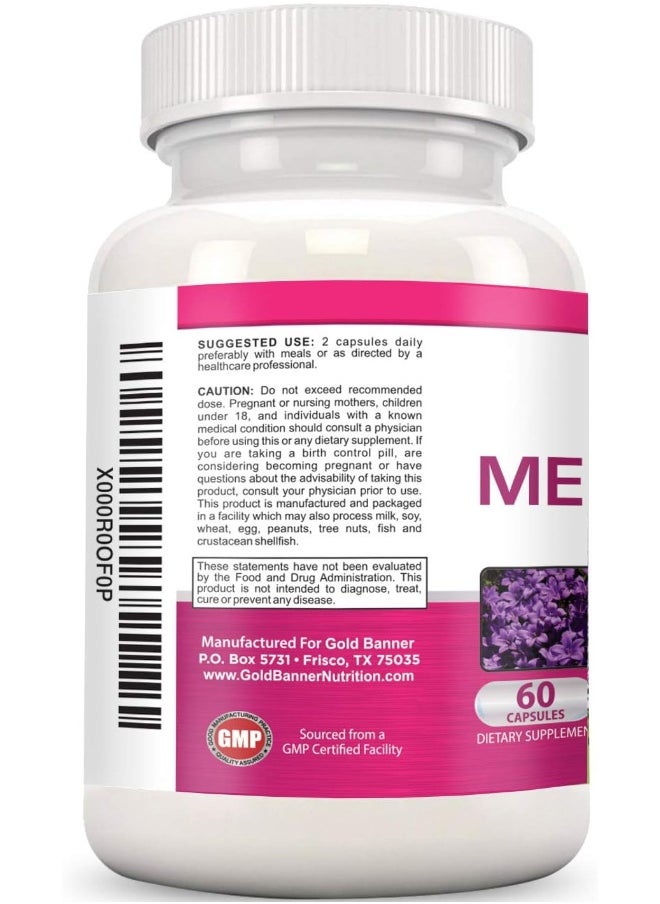 Advanced Menopause Support - Natural Female Hormonal Complex For Hot Flashes, Mood Swings & Dryness - Black Cohosh, Soy Isoflavones & Herbal Extract Formula - Does Not Include Hormones