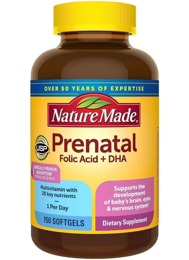Prenatal + Dha 200 Mg Multivitamin Softgels 150 Ct