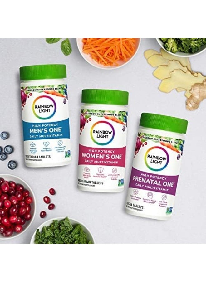 Prenatal One Multivitamin, Folic Acid, Calcium, & Vitamin D, Gluten Free, Supports From Conception To Postnatal, Clinically Proven Absorption, 60 Tablets