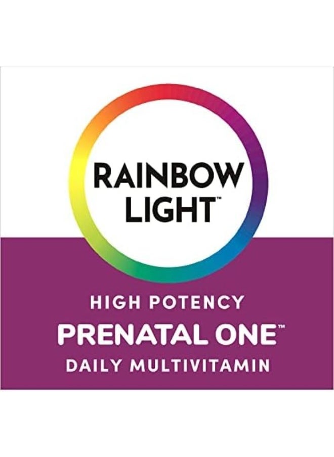 Prenatal One Multivitamin, Folic Acid, Calcium, & Vitamin D, Gluten Free, Supports From Conception To Postnatal, Clinically Proven Absorption, 60 Tablets