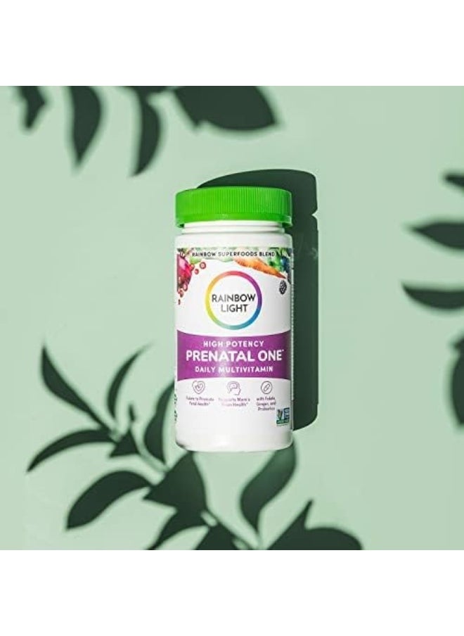 Prenatal One Multivitamin, Folic Acid, Calcium, & Vitamin D, Gluten Free, Supports From Conception To Postnatal, Clinically Proven Absorption, 60 Tablets