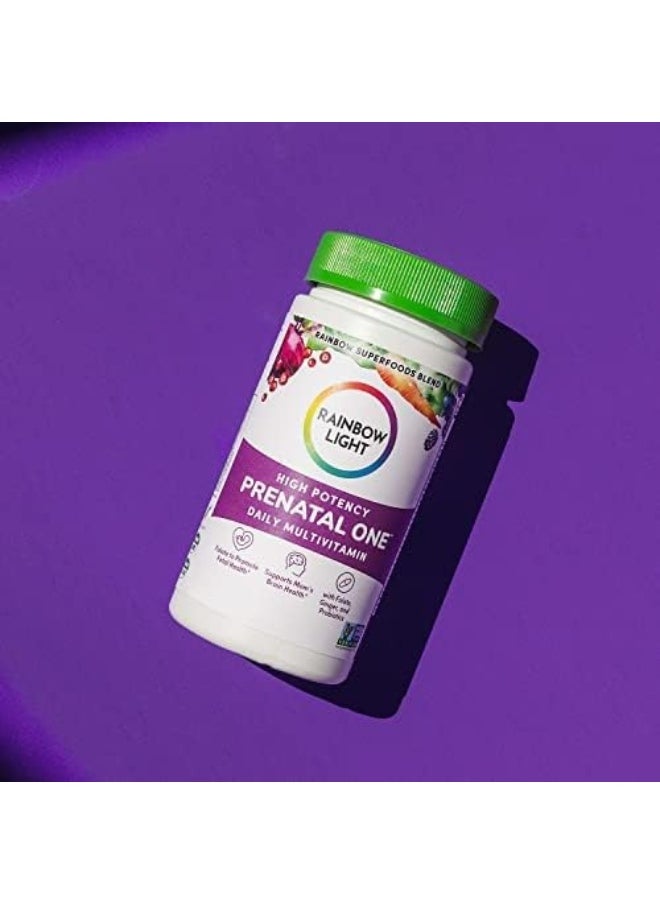 Prenatal One Multivitamin, Folic Acid, Calcium, & Vitamin D, Gluten Free, Supports From Conception To Postnatal, Clinically Proven Absorption, 60 Tablets