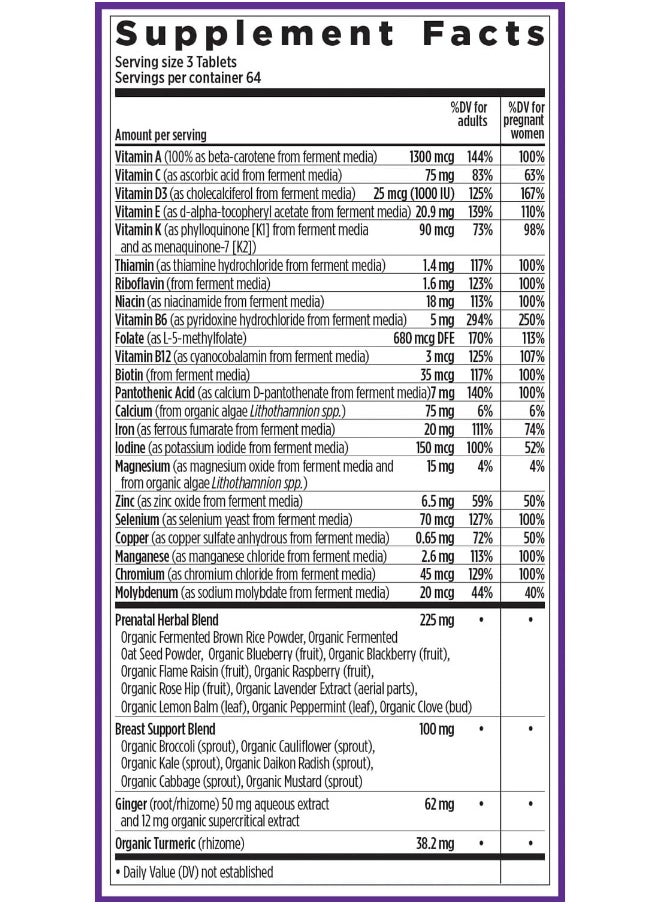 Advanced Perfect Prenatal Vitamins - 192Ct