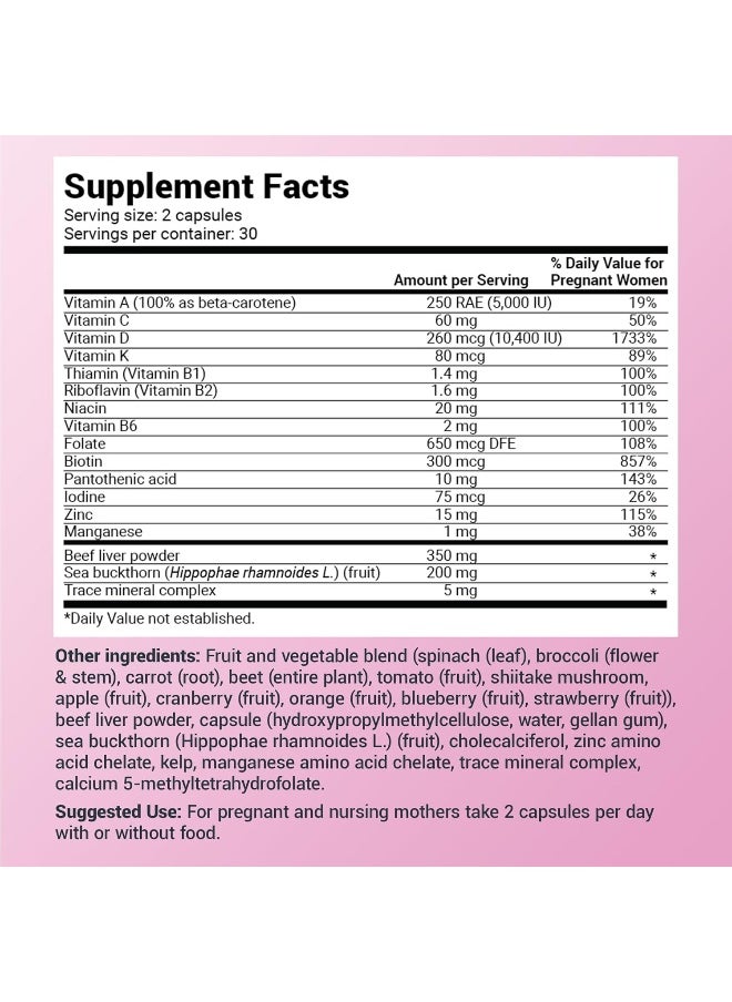 Dr. Berg Natural Prenatal Vitamins For Women