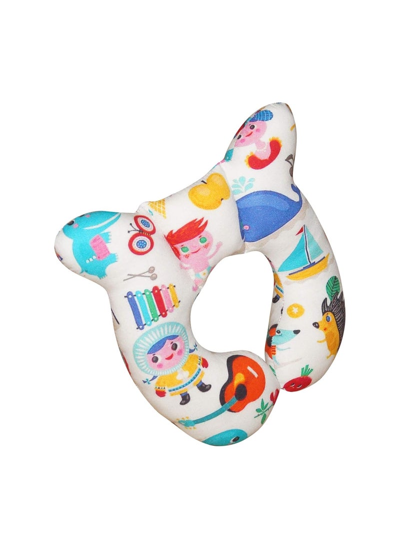 Oscar Home Baby UShape Neck Pillow Neck Protector for Car Seat Stroller Perfect for Travel Train Flight Bus 01 Years