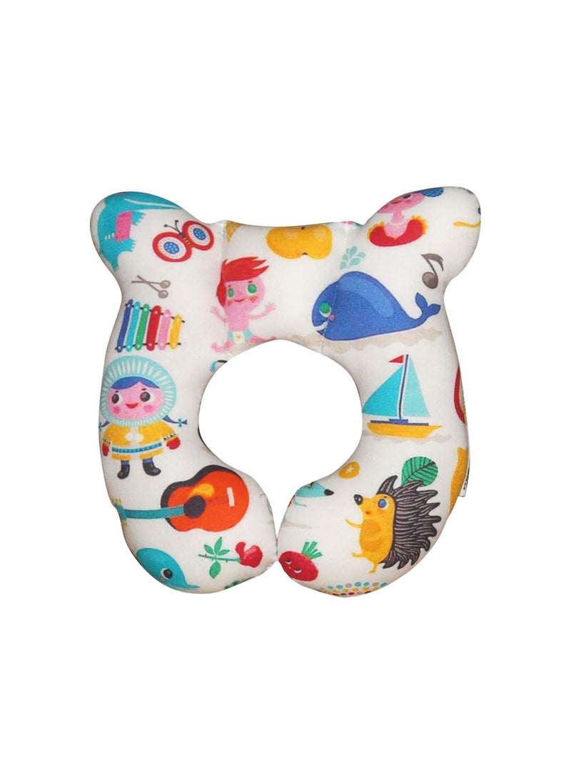Oscar Home Baby UShape Neck Pillow Neck Protector for Car Seat Stroller Perfect for Travel Train Flight Bus 01 Years