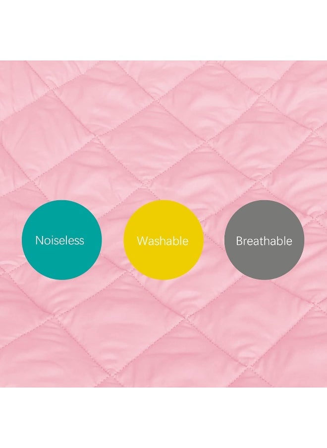 Sheet for Regalo My Cot Portable Toddler Bed, Joovy Travel Cot (Sheet Only, Bed not Included), Soft Padded Cover, Pink