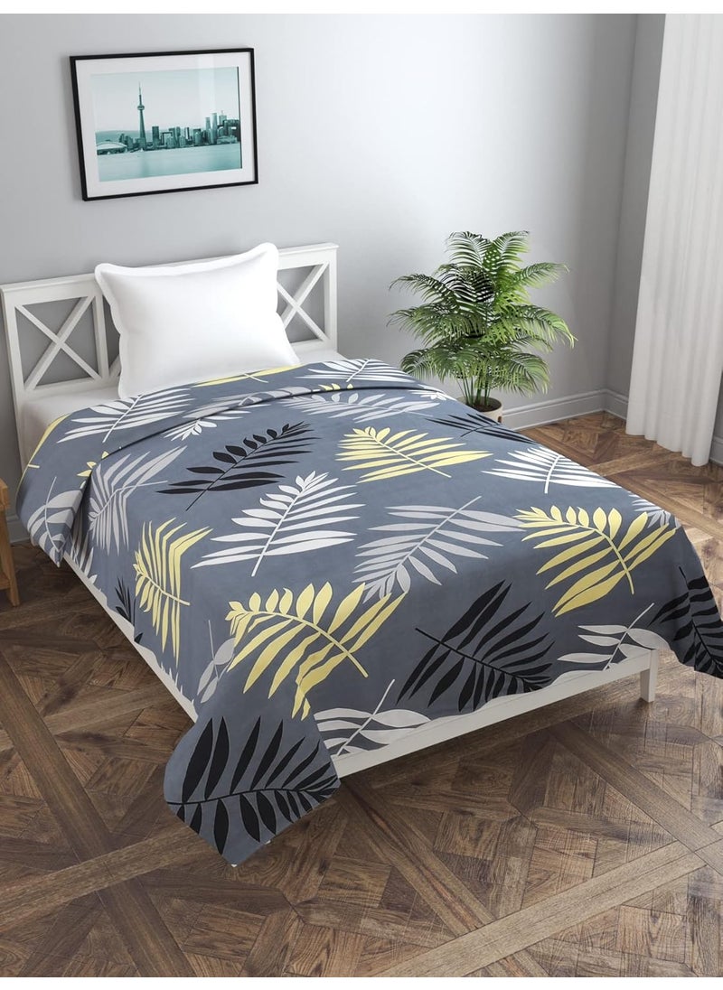 BREVARD Glacecotton Single Duvet CoverRajai CoverBlanket Cover with Zipper 60x90 Inches Charcol