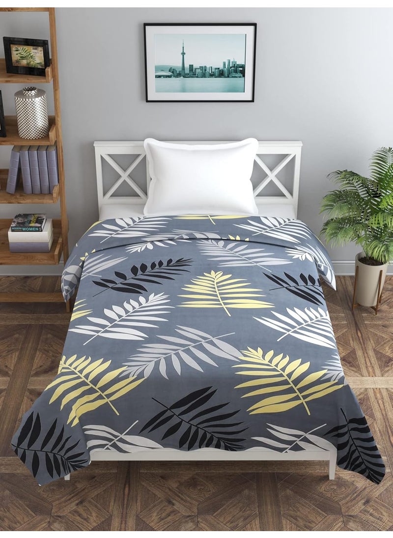 BREVARD Glacecotton Single Duvet CoverRajai CoverBlanket Cover with Zipper 60x90 Inches Charcol