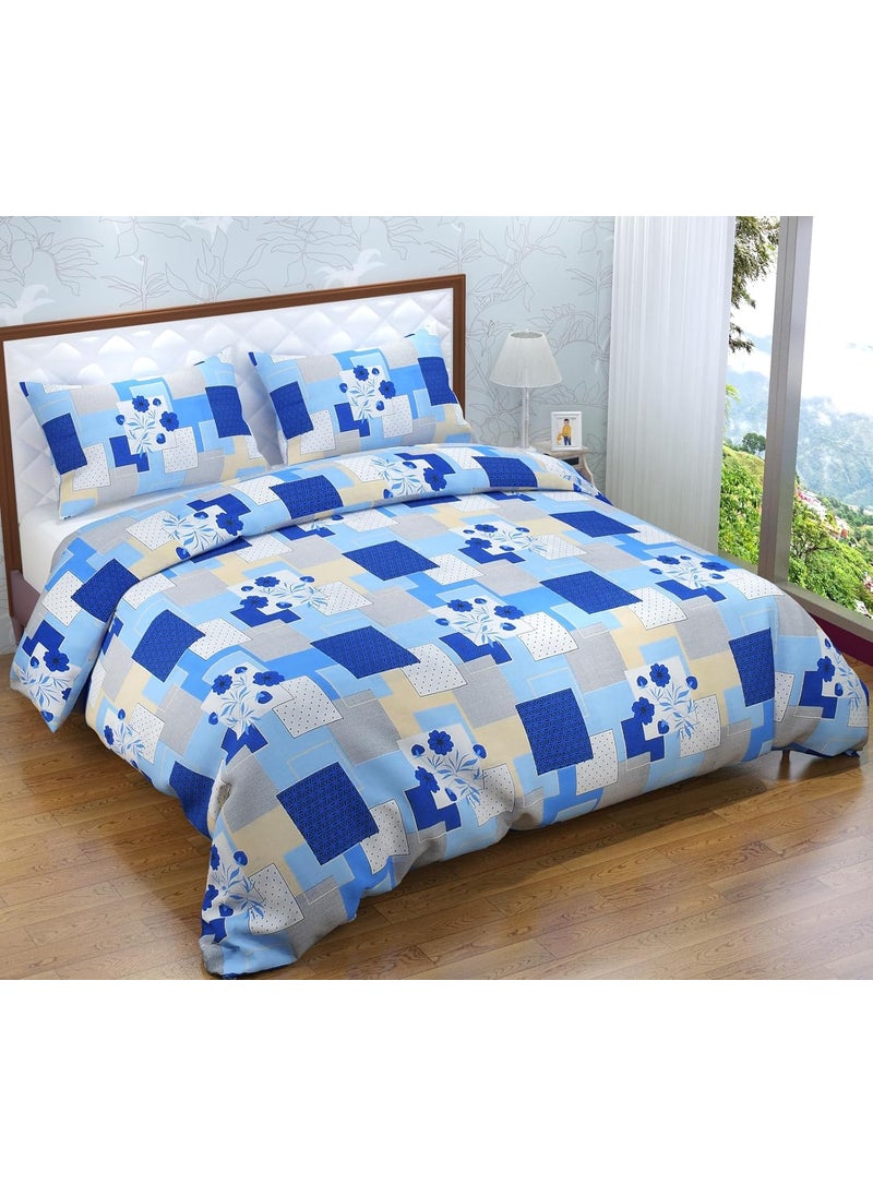 Home Designs Cotton Floral Duvet Cover King Multicolour