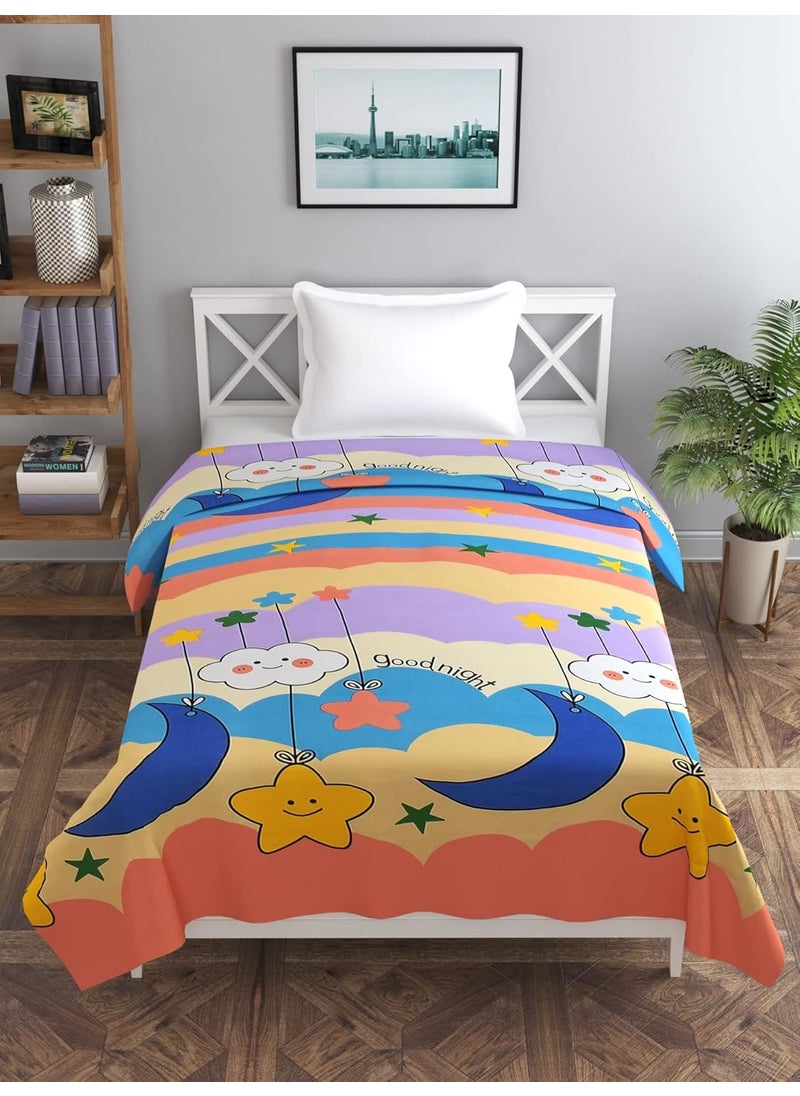 BREVARD Glacecotton Single Duvet CoverRajai CoverBlanket Cover with Zipper 60 x 90 Inches Multicolor