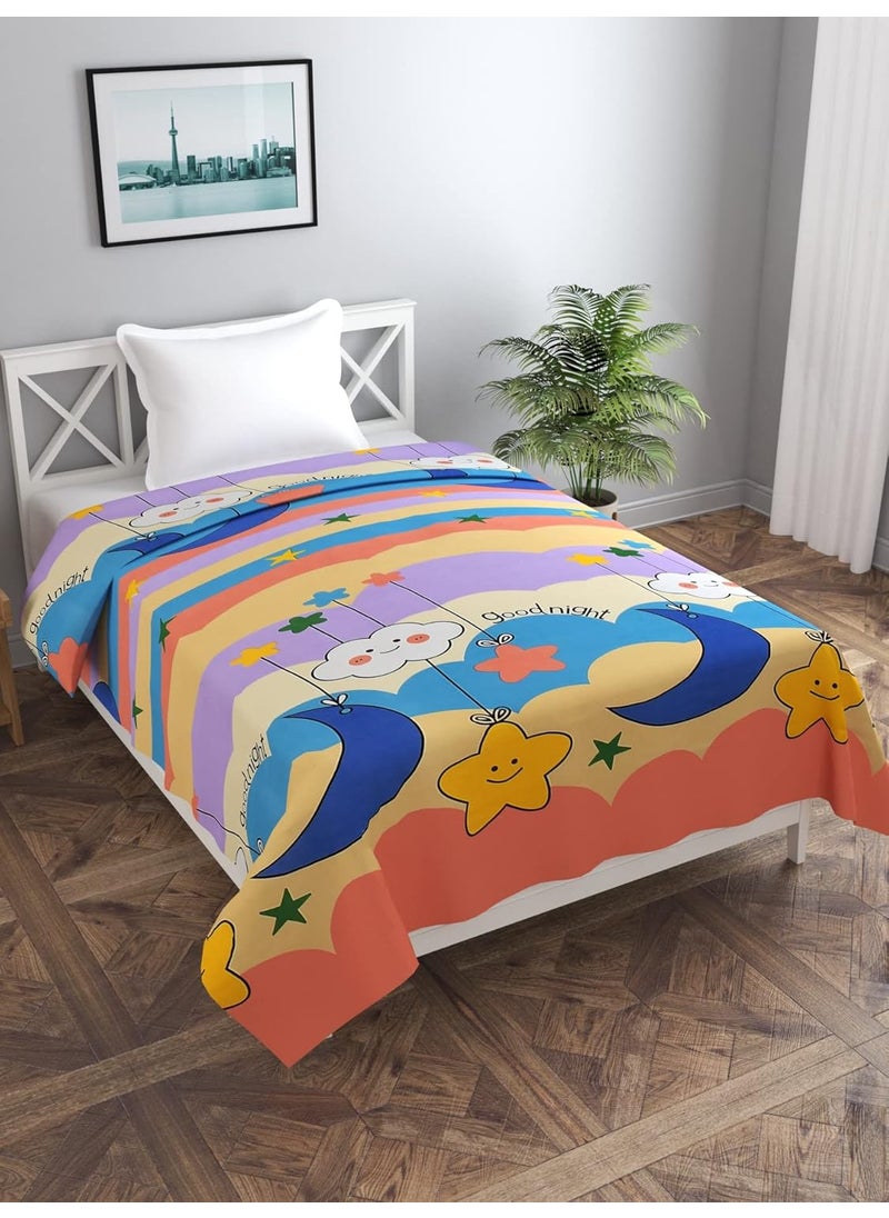 BREVARD Glacecotton Single Duvet CoverRajai CoverBlanket Cover with Zipper 60 x 90 Inches Multicolor