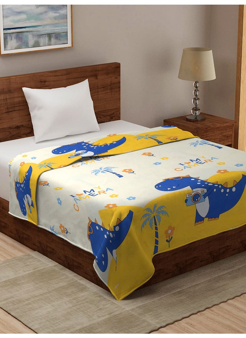 BREVARD Glacecotton Single Duvet CoverRajai CoverBlanket Cover with Zipper 60x90 Inches Yellow