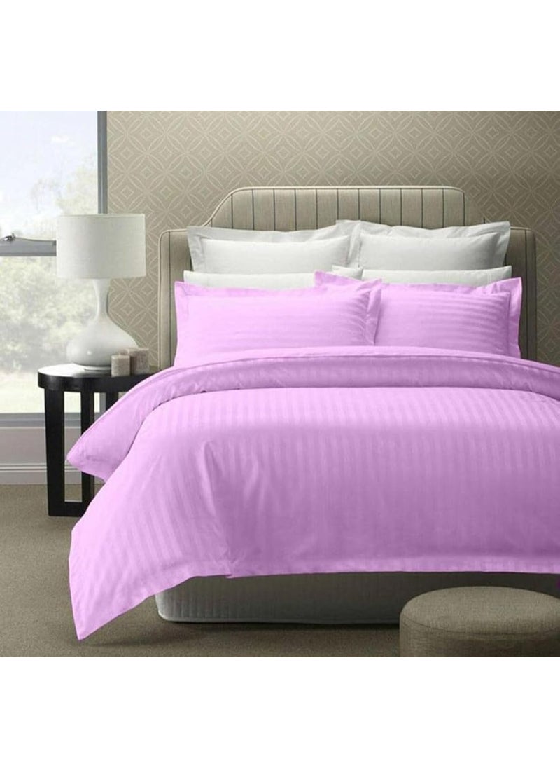 Shri Anand Creations Duvet Cover Double Bed Premium Cotton QuiltComforter Cover 91 x 101 inches White Levender Double