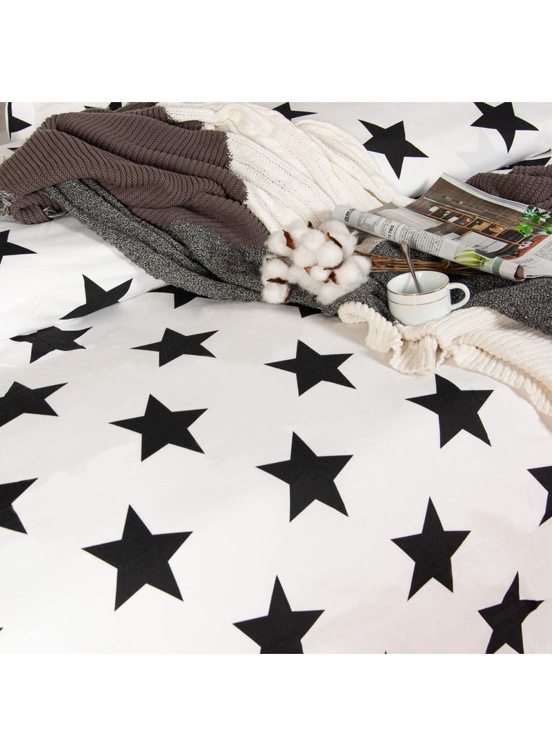 Texlux All Season Microfiber Reversable DuvetAC ComforterQuilt Star Print Single Size 60 Inch x 90 Inch