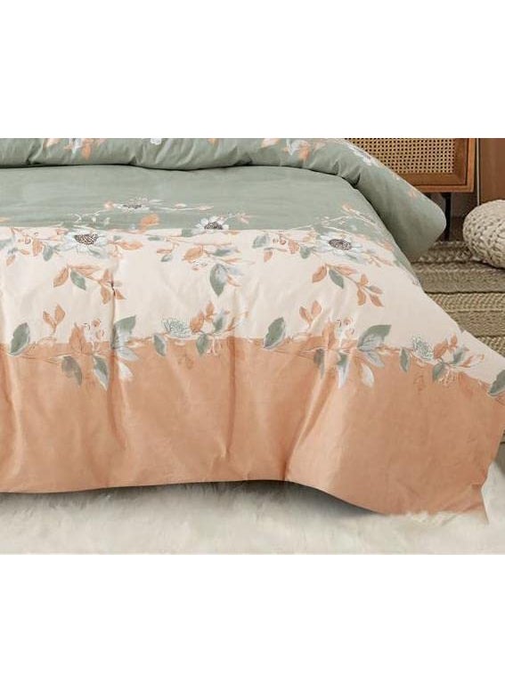 Ab Home Decor Soft Glace Cotton 160TC Duvet Blanket Cover with Zipper Multicolor 90x100 inch King