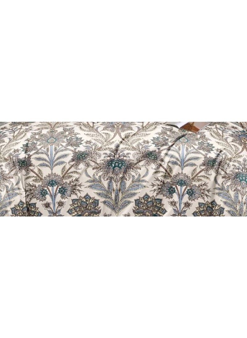 Slazie 300 TC Premium Glace Cotton Duvet Cover with Zipper King Size Razai CoverDohar Cover for Double BedQuilt Cover WinterWarm StuffKing Size Dohars 90x100 InchesBeige MulticolorNDV 007