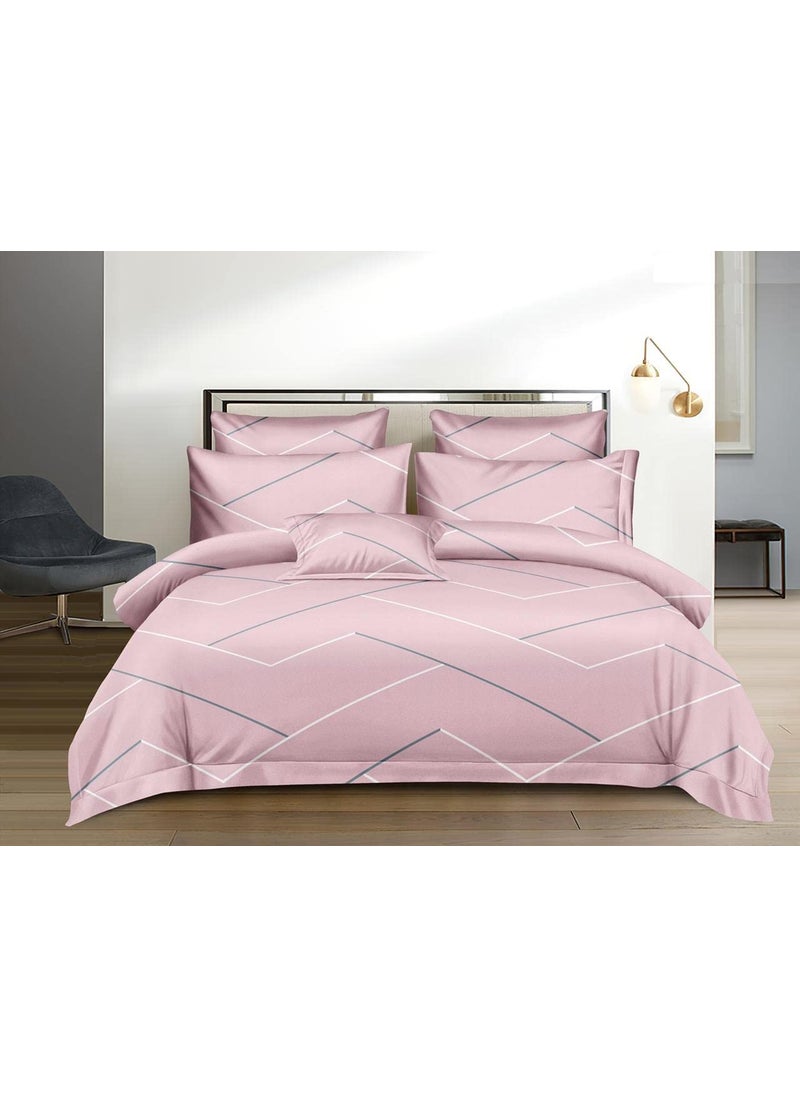 THE HOME STYLE 400TC Super Soft Glace Cotton Single Bed Duvet II Razai II Quilt II Comforter Cover II Dohar of Single Bed with Zipper Single 60x90 Inch Ballet Pink