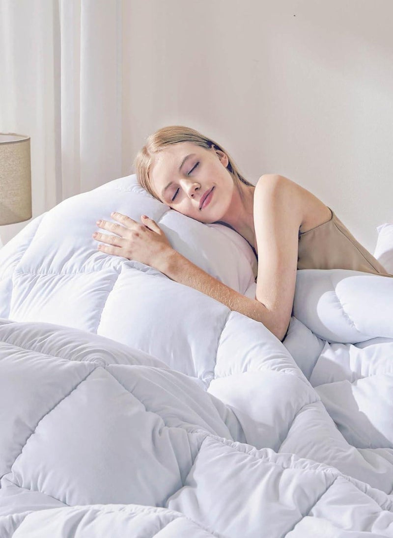 REDTOMMY Single Sizes Quilted Down Duvet Insert Cotton White 150x200cm