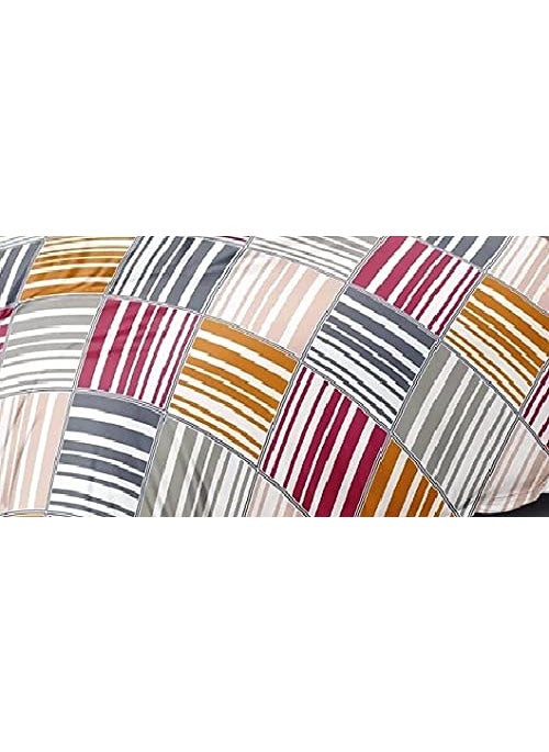 Laying Style Soft Glace Cotton Single Size Duvet Cover II Razai Cover II Quilt Cover for Single Bed Size with Zipper Dohars60 x 90 inchMulticolor