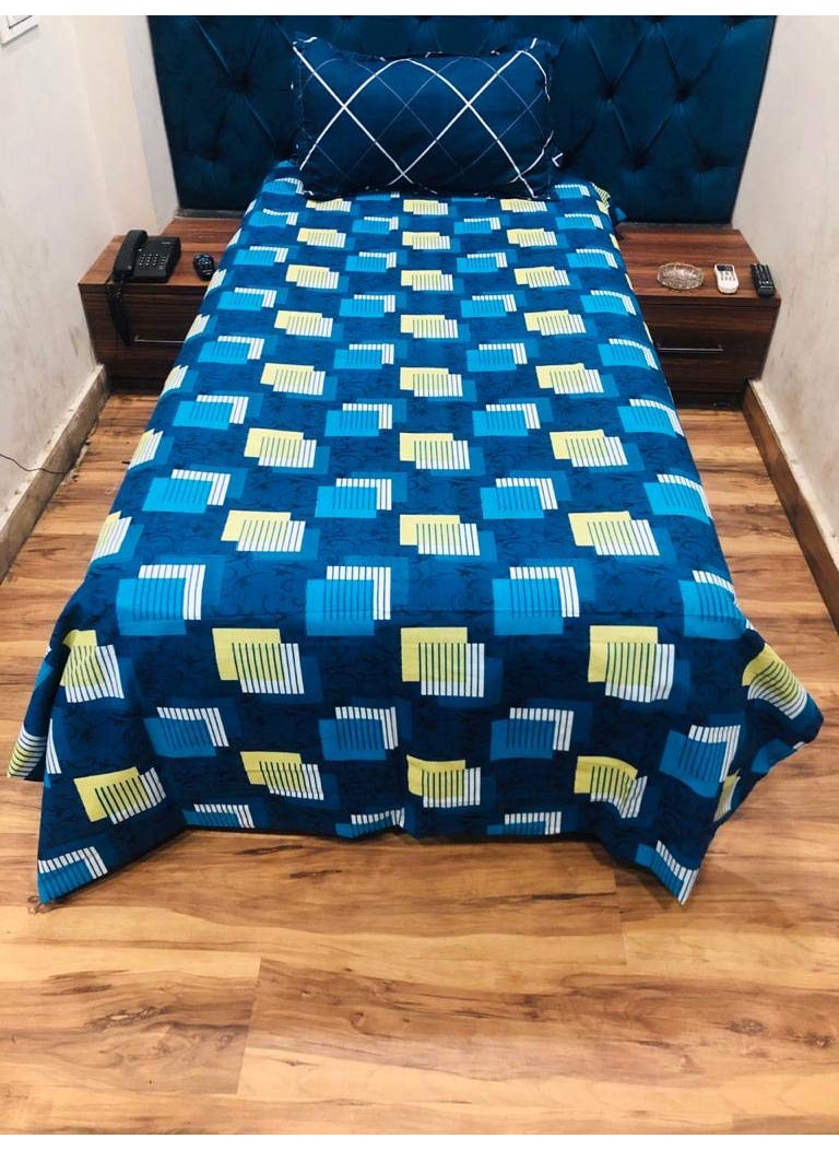 Home Designs Digital Printed Cotton DuvetQuilt Cover Single Size 60 X 90 inches 1 Pc Design_11