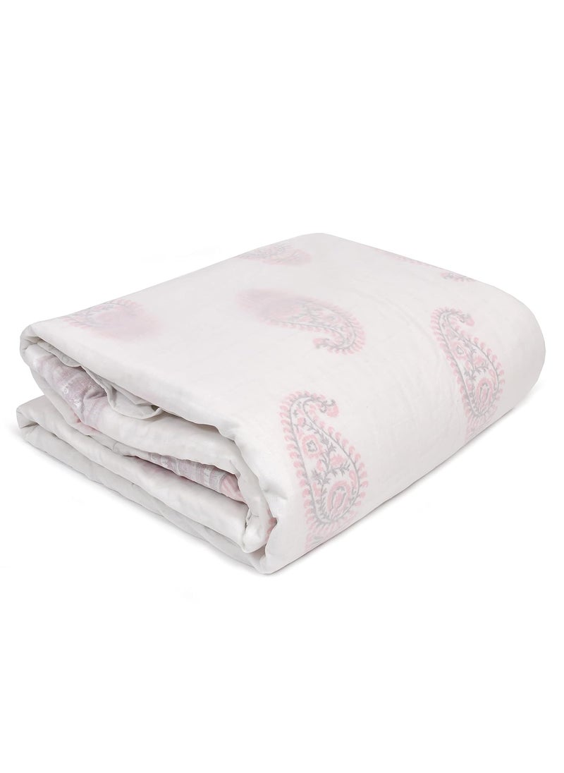 BLOCKS OF INDIA Cotton DuvetQuiltComforterRajai Cover Twin 300 Threadcount Zip Solid