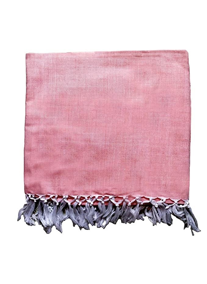 AAKRITI HANDLOOM Cotton Silky Soft Bhagalpuri Dull chadar lite Blanket Duvet Combo Pack of 2 Plain Blue Plain RED 260cm130cm