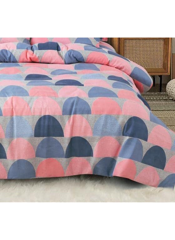 Ab Home Decor 160TC Glace Cotton DuvetRazaiQuilt Cover for Double Bed Size with Zipper Dohars 90x100 inch Pink