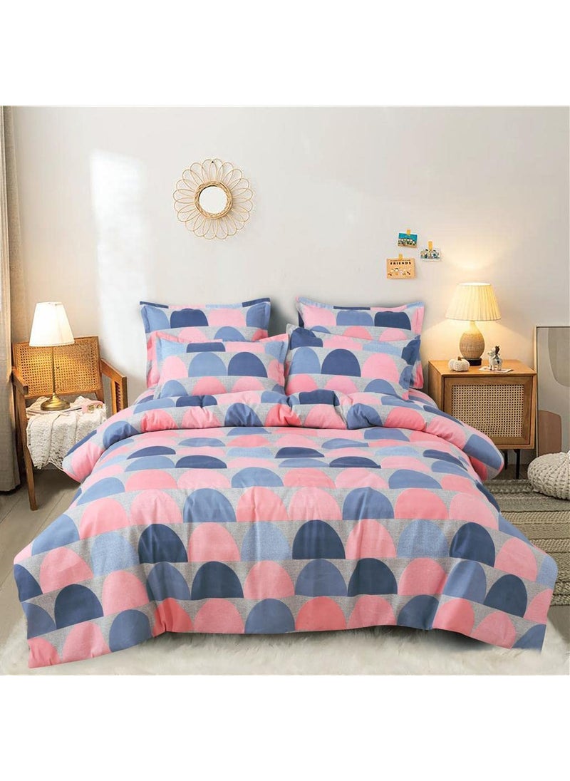 Ab Home Decor 160TC Glace Cotton DuvetRazaiQuilt Cover for Double Bed Size with Zipper Dohars 90x100 inch Pink