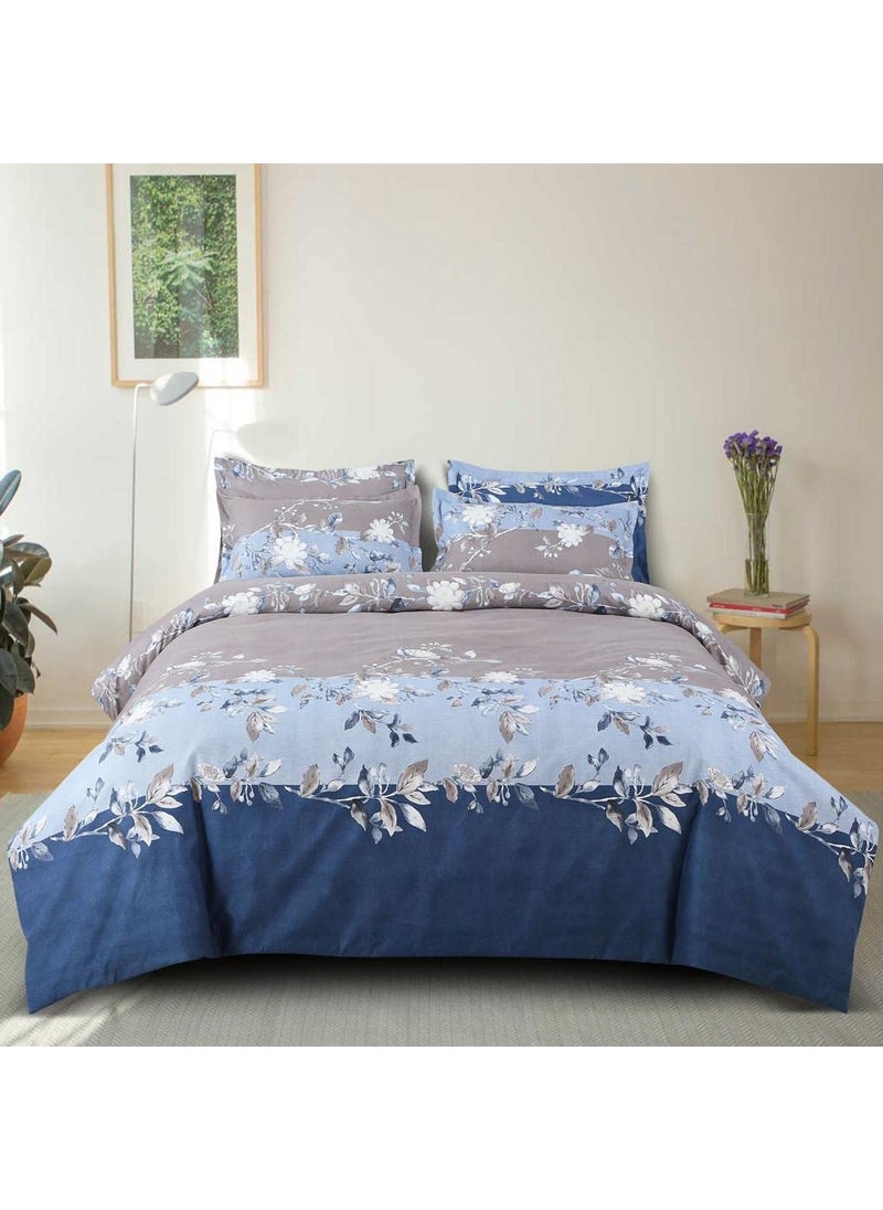 YKC Glace Cotton Printed DuvetRazaiQuilt Cover Double Bed for Quilts with Zipper Closure Size 90x100 Inch Dohar