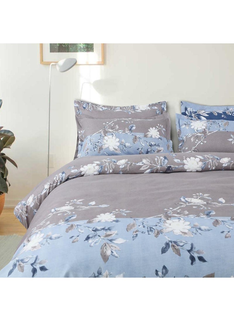 YKC Glace Cotton Printed DuvetRazaiQuilt Cover Double Bed for Quilts with Zipper Closure Size 90x100 Inch Dohar