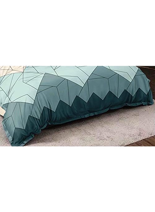 Femfairy Super Soft Glace Cotton King Size AC Comforter Duvet for Double Bed for All SeasonsWeathers 90x100 inches Pastel Green