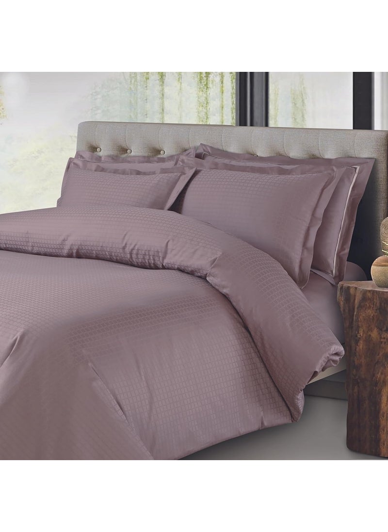 Malako Como Jacquard Wine 100 Cotton Super King Size Duvet CoverQuilt Cover