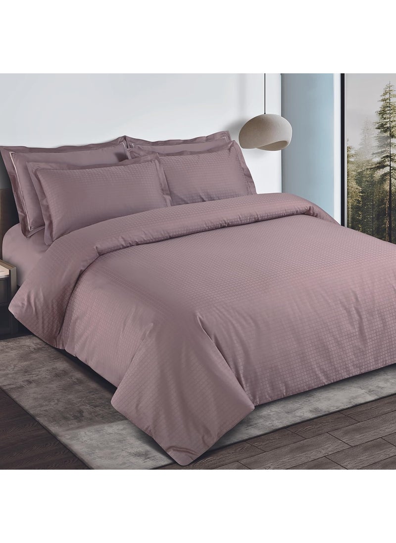 Malako Como Jacquard Wine 100 Cotton Super King Size Duvet CoverQuilt Cover
