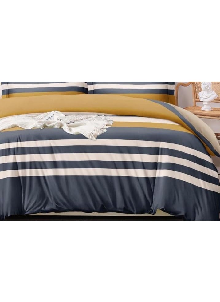 Laying Style 350 Tc Heavy Glace Cotton Super King Size Duvet Cover II Razai Cover II Quilt Cover for Double Bed Size with Zipper Dohars 108x108 inchMulticolor Design39