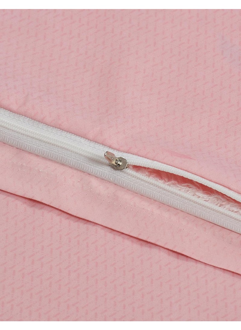 BREVARD Glacecotton Double Duvet CoverRajai CoverBlanket Cover with Zipper 90x100 Inches Pink