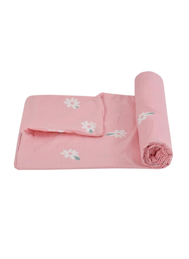 BREVARD Glacecotton Double Duvet CoverRajai CoverBlanket Cover with Zipper 90x100 Inches Pink
