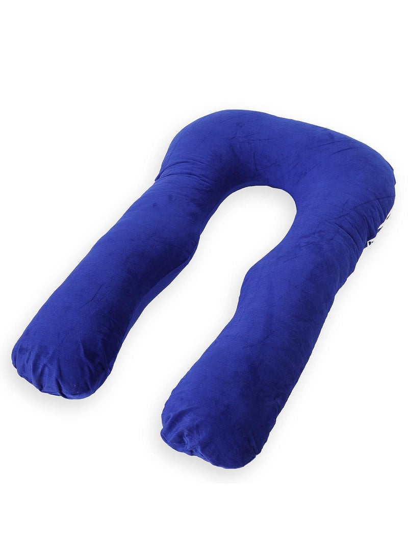 WildMint Ultra Soft Pregnancy Pillow U Shaped Body Pillow Pregnant Pillows for Sleeping Full Body Pillow Baby Nursing Cushion Maternity Pillow with Velvet Zippered Cover