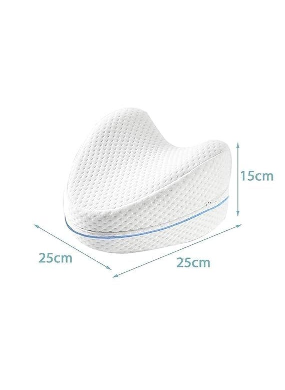 WENGTY Sleeping Memory Foam Support Pillow Smoothing Pain Relief for Sciatica Back Hips Knee Joints and Pregnancy Leg Cushion with Washable Cover
