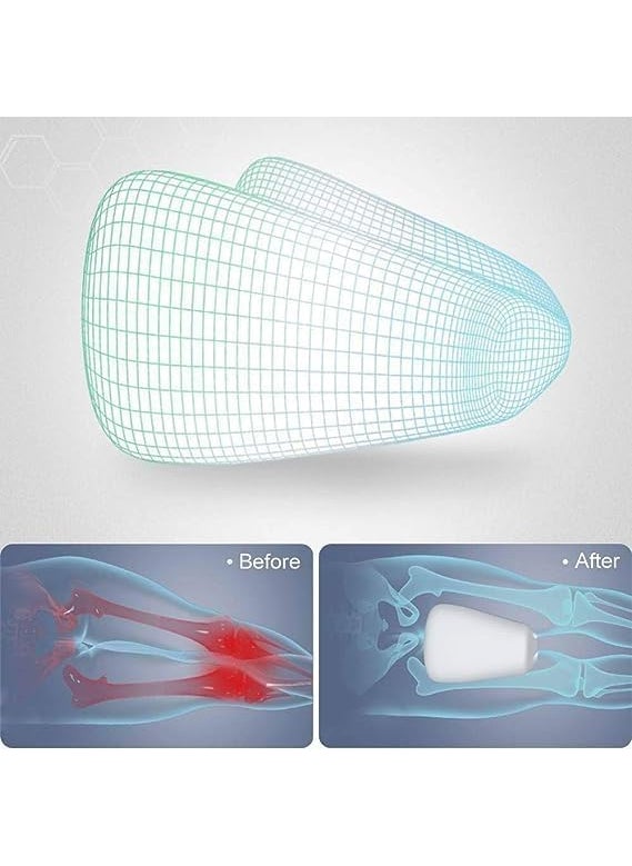 WENGTY Sleeping Memory Foam Support Pillow Smoothing Pain Relief for Sciatica Back Hips Knee Joints and Pregnancy Leg Cushion with Washable Cover